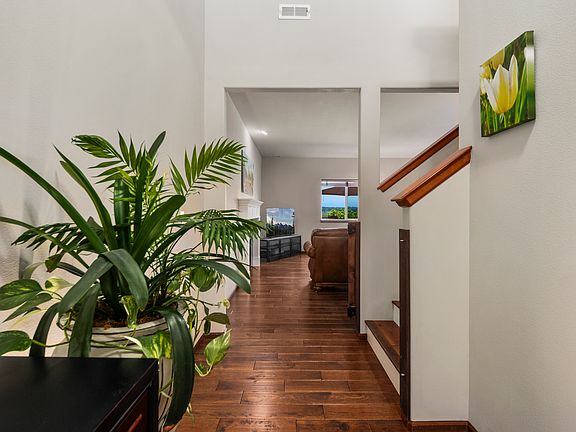 Hall and hardwood stairs