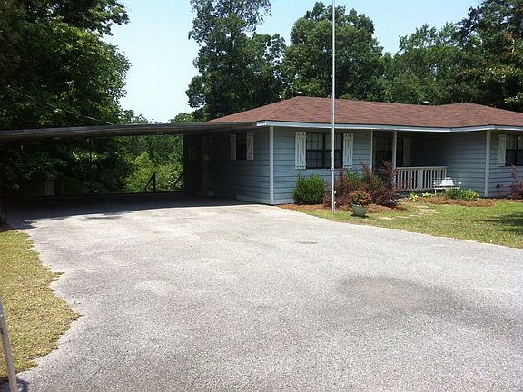 Front with covered parking