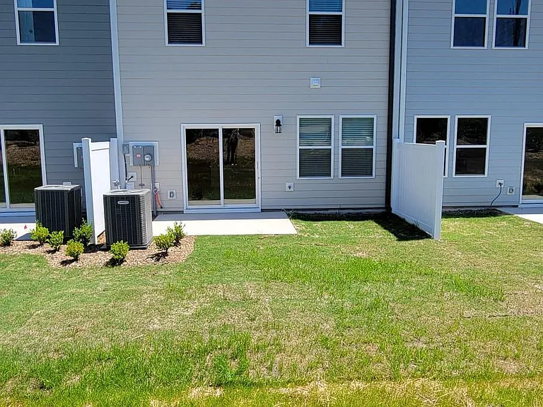 Backdoor and patio