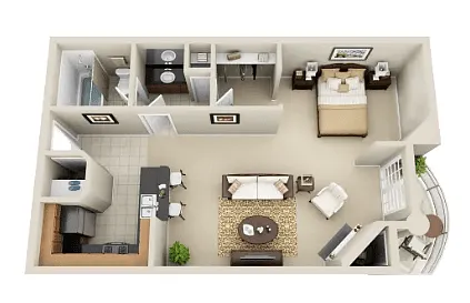 Floor plan Studio