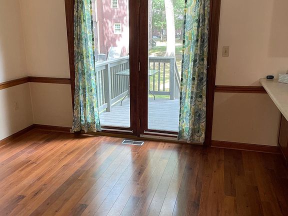 Dining room and access to deck.