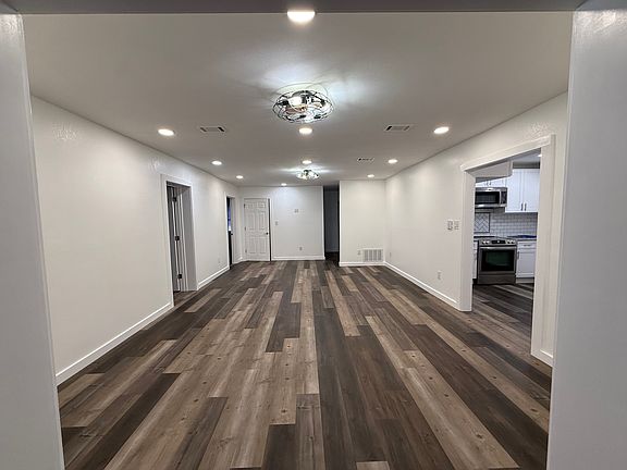Large living & dining room area combined. Closet for games, etc.