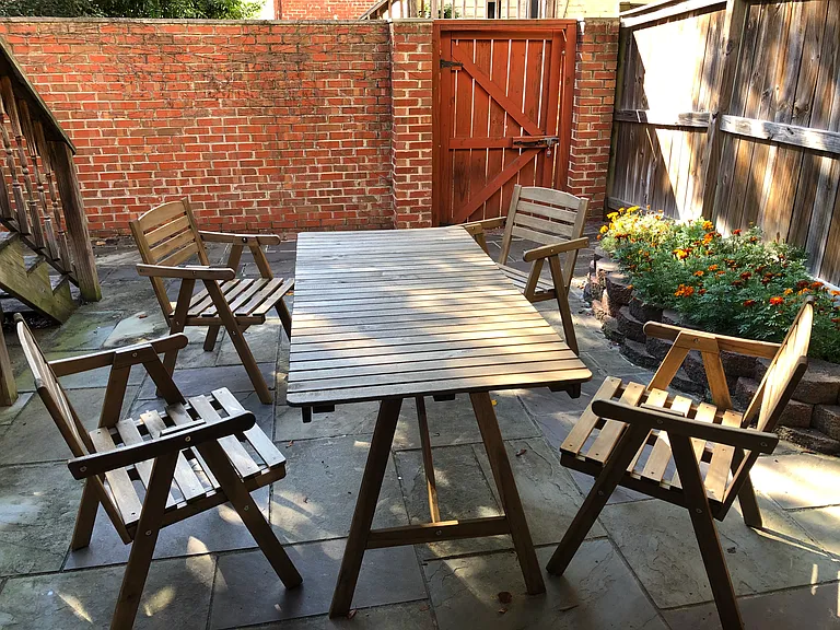 Over 150 square feet of gorgeous (and rare) outdoor space