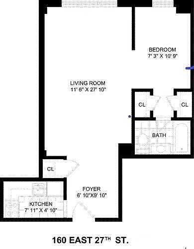 2nd image of 160 E 27th St APT 11-C