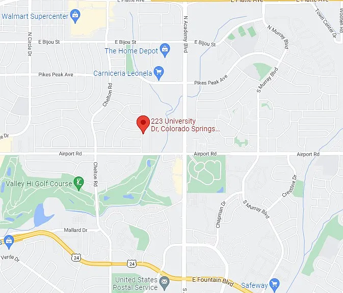 Conveniently located near Airport Blvd and N. Academy Rd for easy access to shopping, dining, and major roadways.