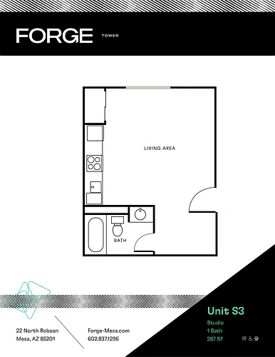 Floor plan Studio