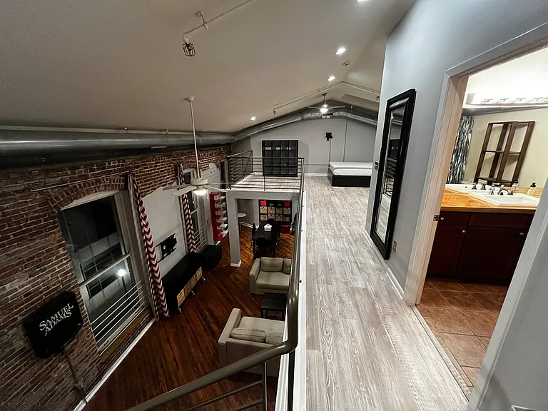 Upstairs hallway to bedroom area