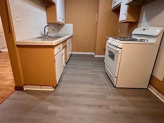 View from dining table to kitchen.