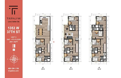 Floor plan 1353 W 37th St