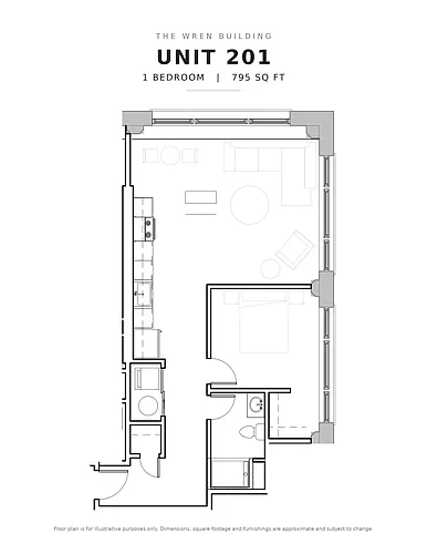 Floor plan Wren Lofts