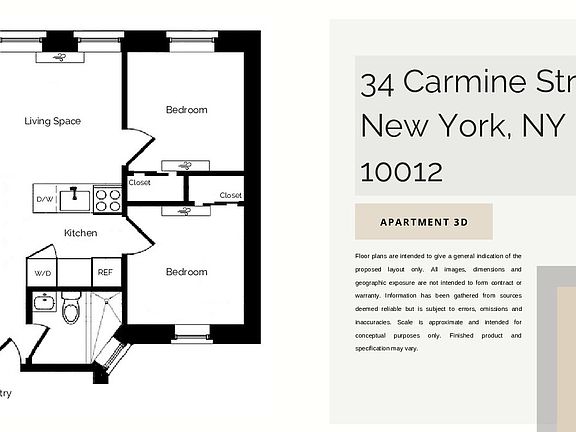 2nd image of 34 Carmine St #4D