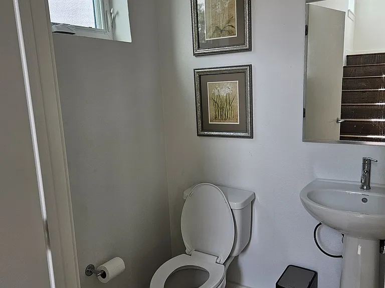 Second floor half bath