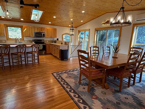 Kitchen is fully stocked with tools and appliances.