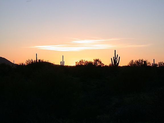 Looking West at Sunset