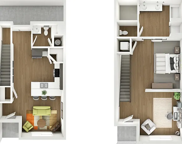 1x1.5 1258 Solitude Townhome T1 1x1.5 1258 Solitude Townhome T1