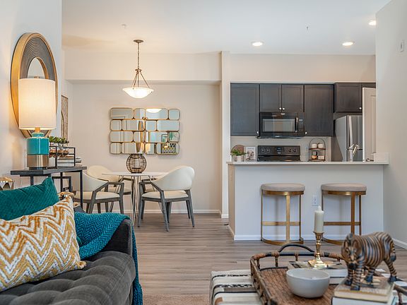 Model Living Room + Dining Room + Kitchen