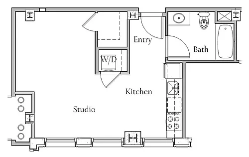 Floor plan Studio - C