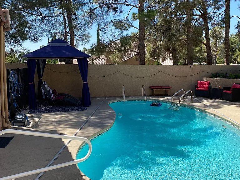 Pool with gazebo
