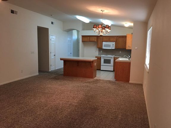 Dining/ kitchen area.
