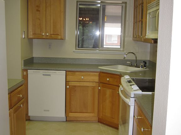 Kitchen, looking towards the window