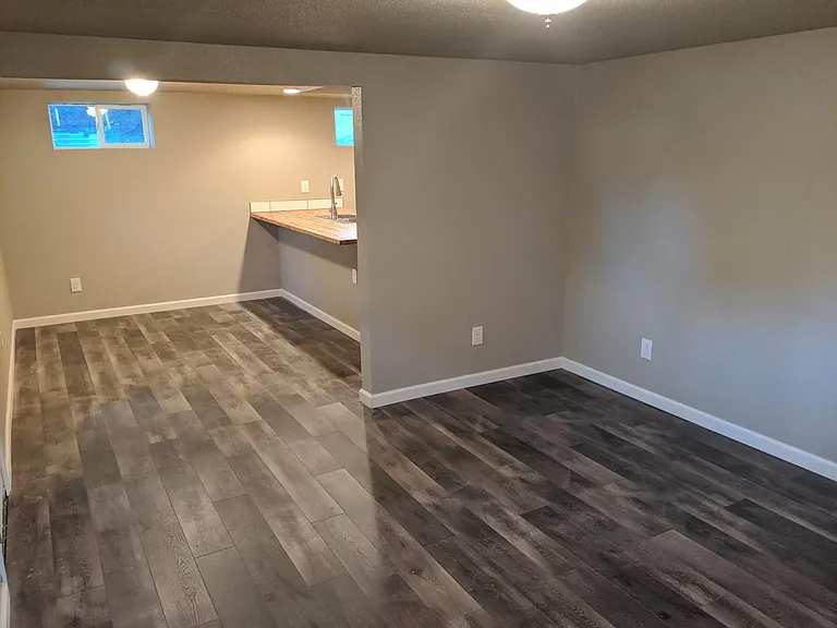 View from living room into the dining area