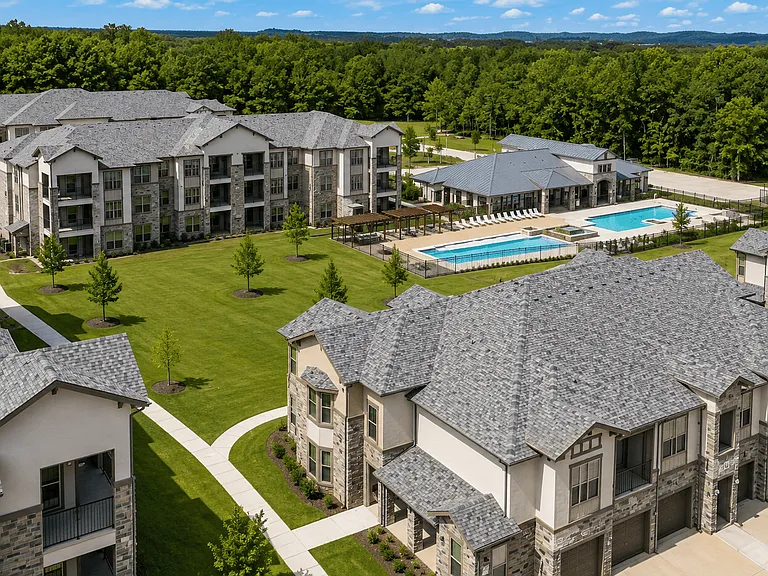 Explore the beautifully maintained grounds and thoughtfully designed community at Auberge of Tyler.