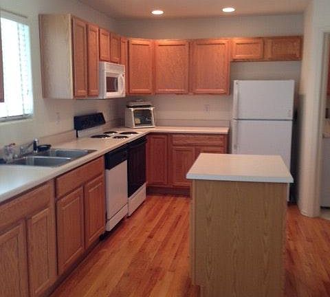 view from bedroom 2 to kitchen