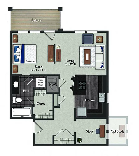 Floor plan Blossom I / Blossom II