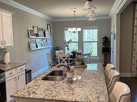 Counter high granite bar