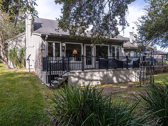 Back of home and deck.