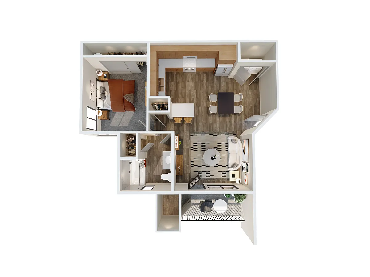 Floor plan 1X1
