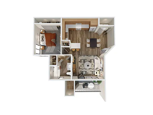Floor plan 1X1