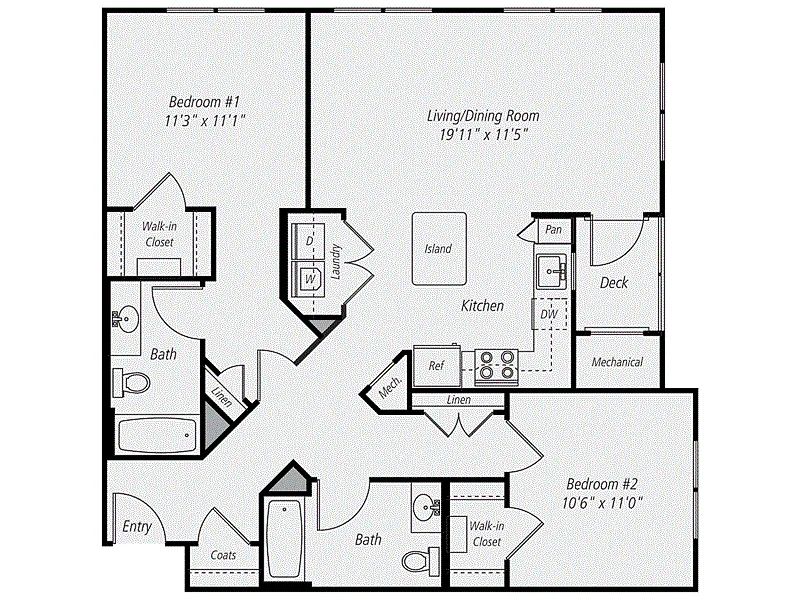 Floor plan B2.6 Renovated