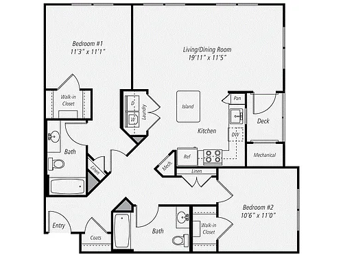 Floor plan B2.6 Renovated