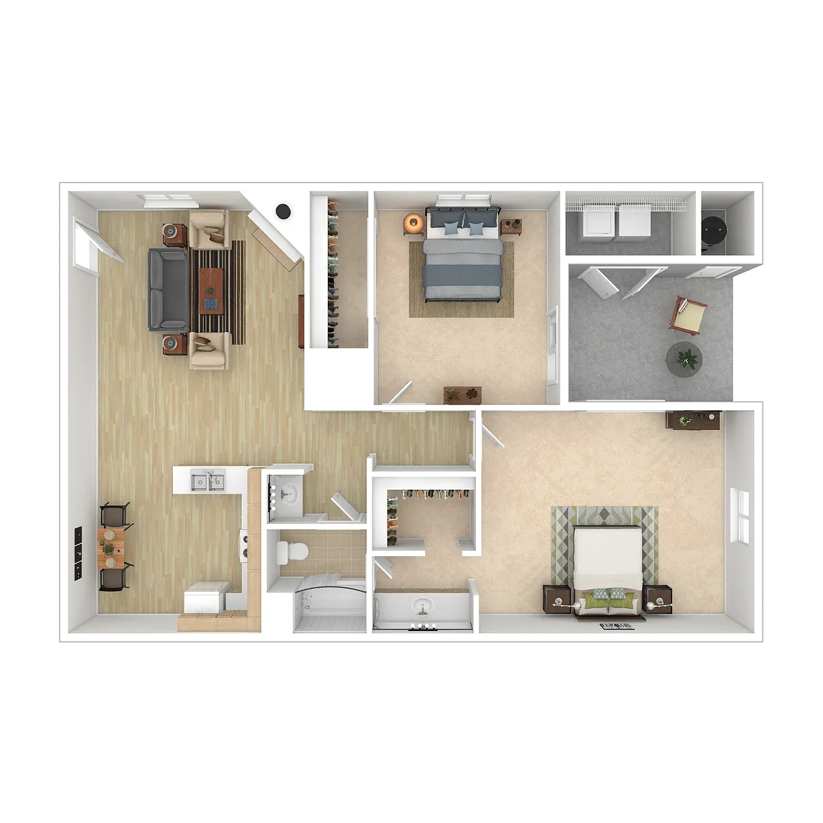 Floor plan 2 bedroom