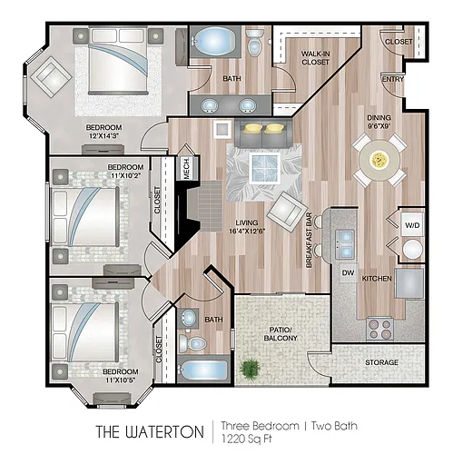 Floor plan The Waterton