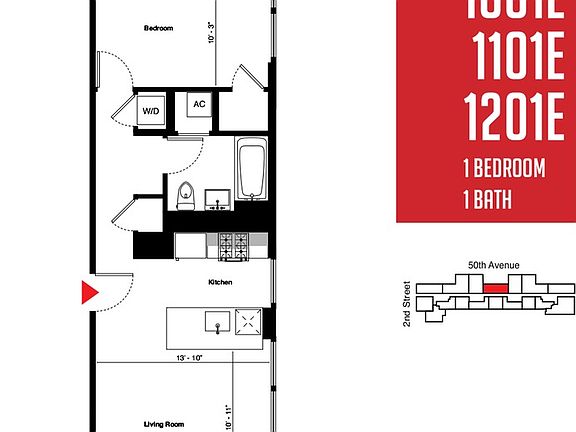 2nd image of 214 50th Ave APT 1001E