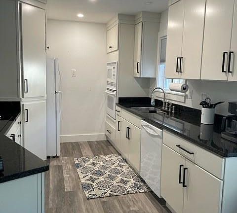 Kitchen with appliances and cooking accessories