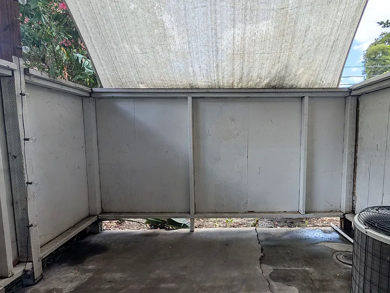 Small private patio