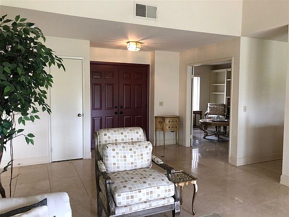 Double door entry area