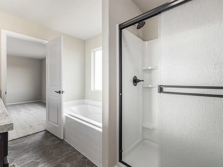 Primary 5 pc bathroom with His & Hers Sinks