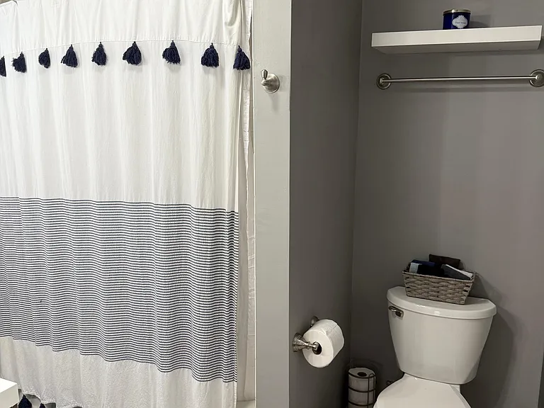 ensuite bathroom attached to primary