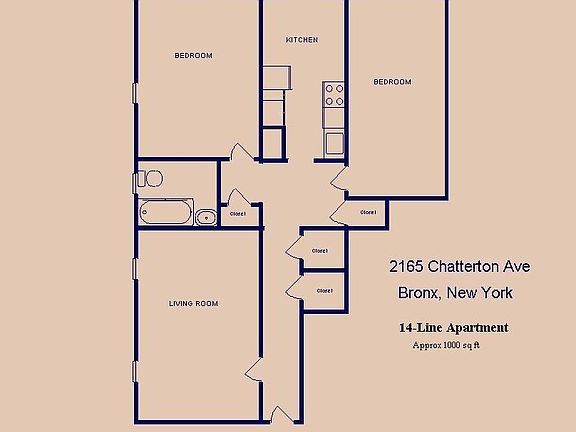 3rd image of 2165 Chatterton Ave APT 14D