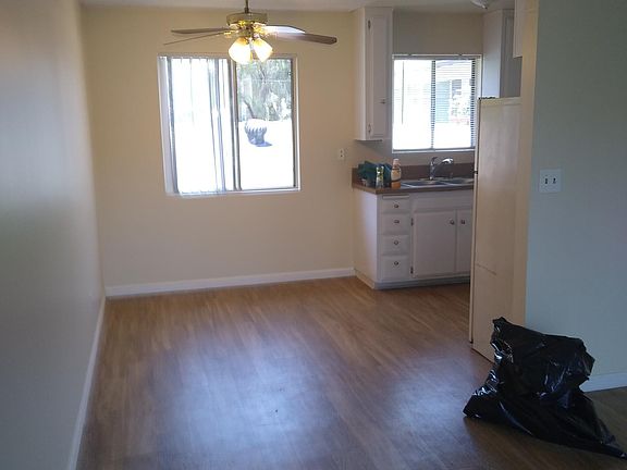 Living room and dining room