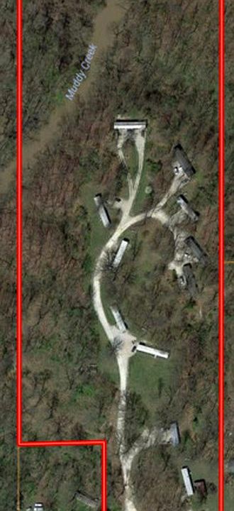 Aerial photo of Country View MHP in rural Lawrenceville, IL.
