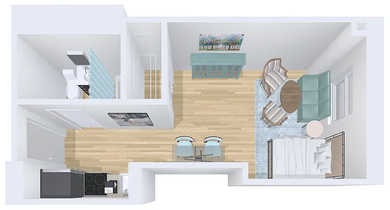 Floor plan studio 38