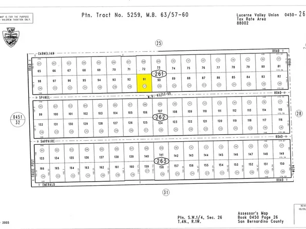 4502613 Spinel Rd Lot 91, Lucerne Valley, CA 92356