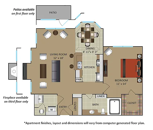 Floor plan A2a