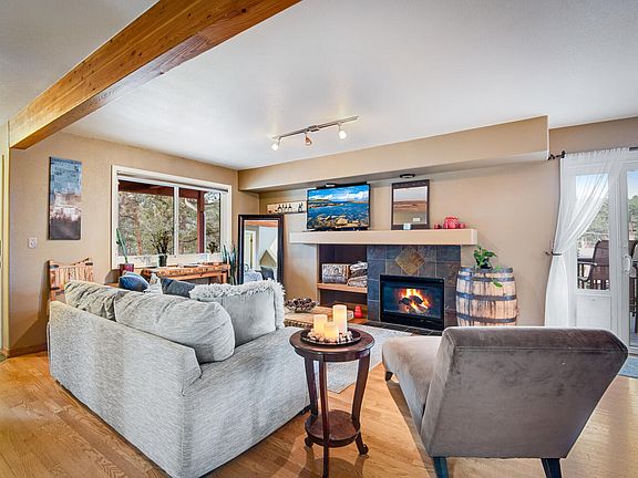 Gas fireplace in the living room