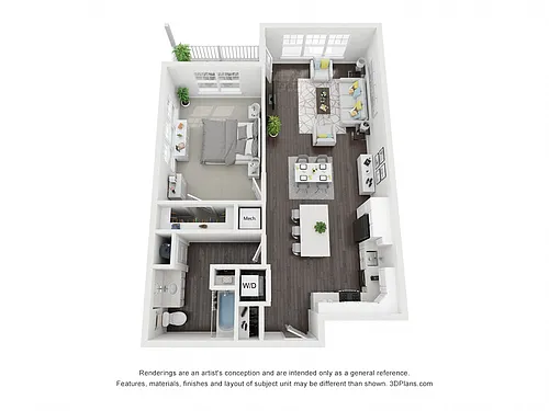 Floor plan 1BD